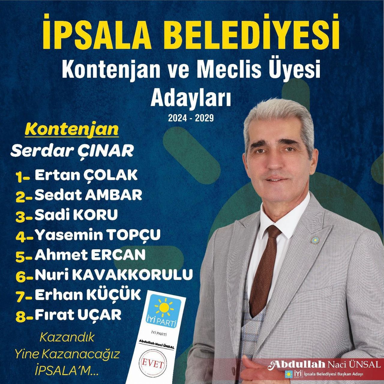 Listeler Teslim Edildi.